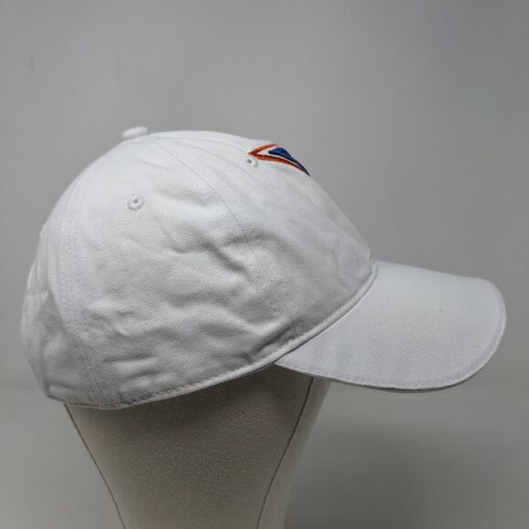 Cruisewear Men's Strapback Hat White Adjustable Embroidered Whale Logo Alaska - Picture 7 of 12